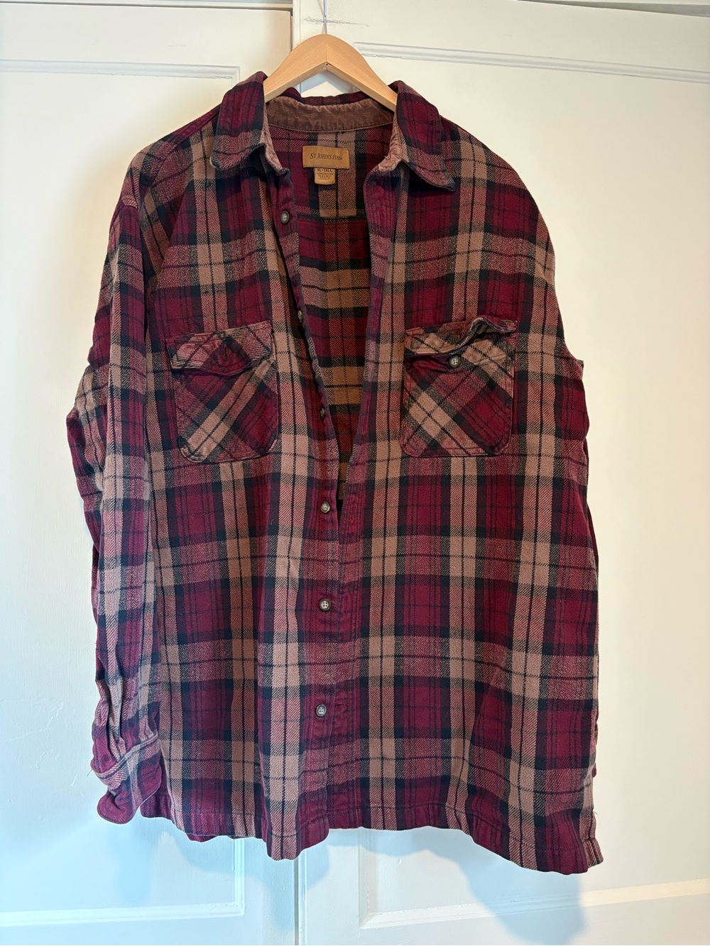 St. John’s Bay Men’s Plaid Flannel Shirt